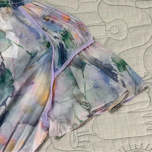 NWT MISA Ella Dress Abstract Watercolor Size XS - Picture 7 of 11
